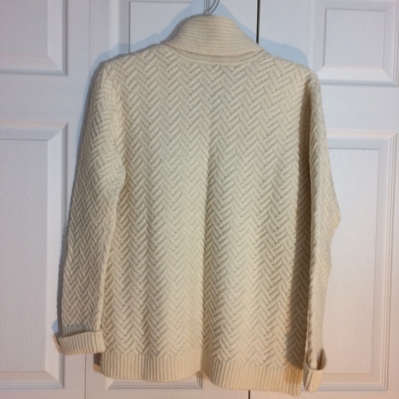 TALBOTS fisherman knit cardigan - Picture 4 of 8